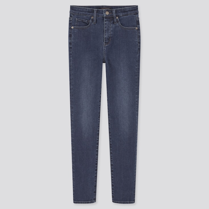 Damen Ultra Stretch Jeans In 7 8 Lange Mit Hohem Bund Uniqlo