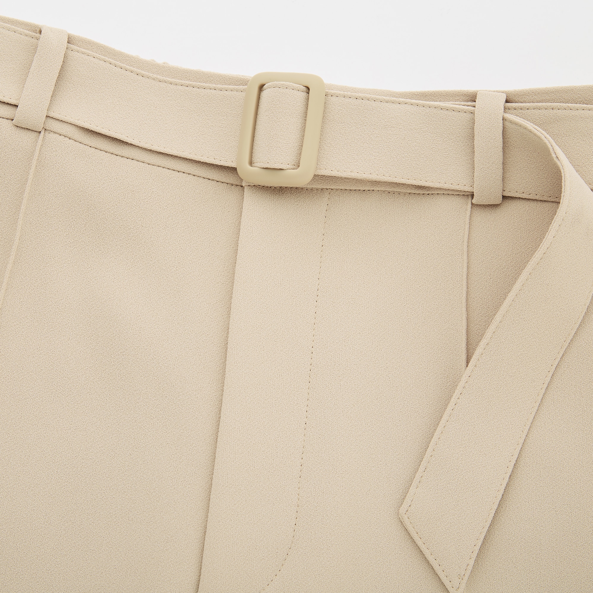 WOMEN BELTED DRAPE WIDE STRAIGHT PANTS | UNIQLO US
