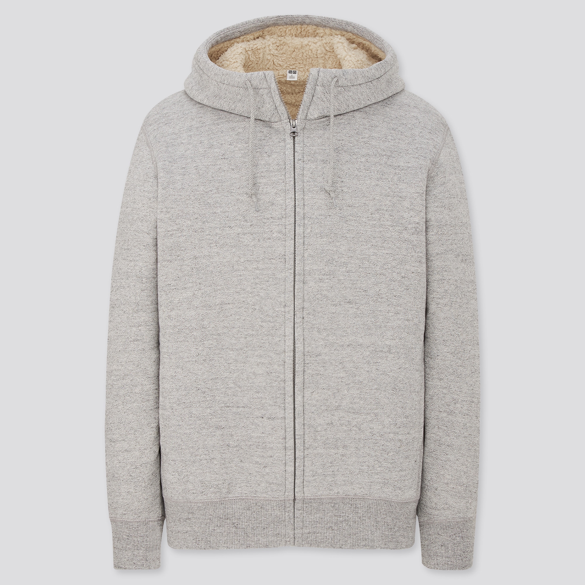 uniqlo men's pile lined hoodie