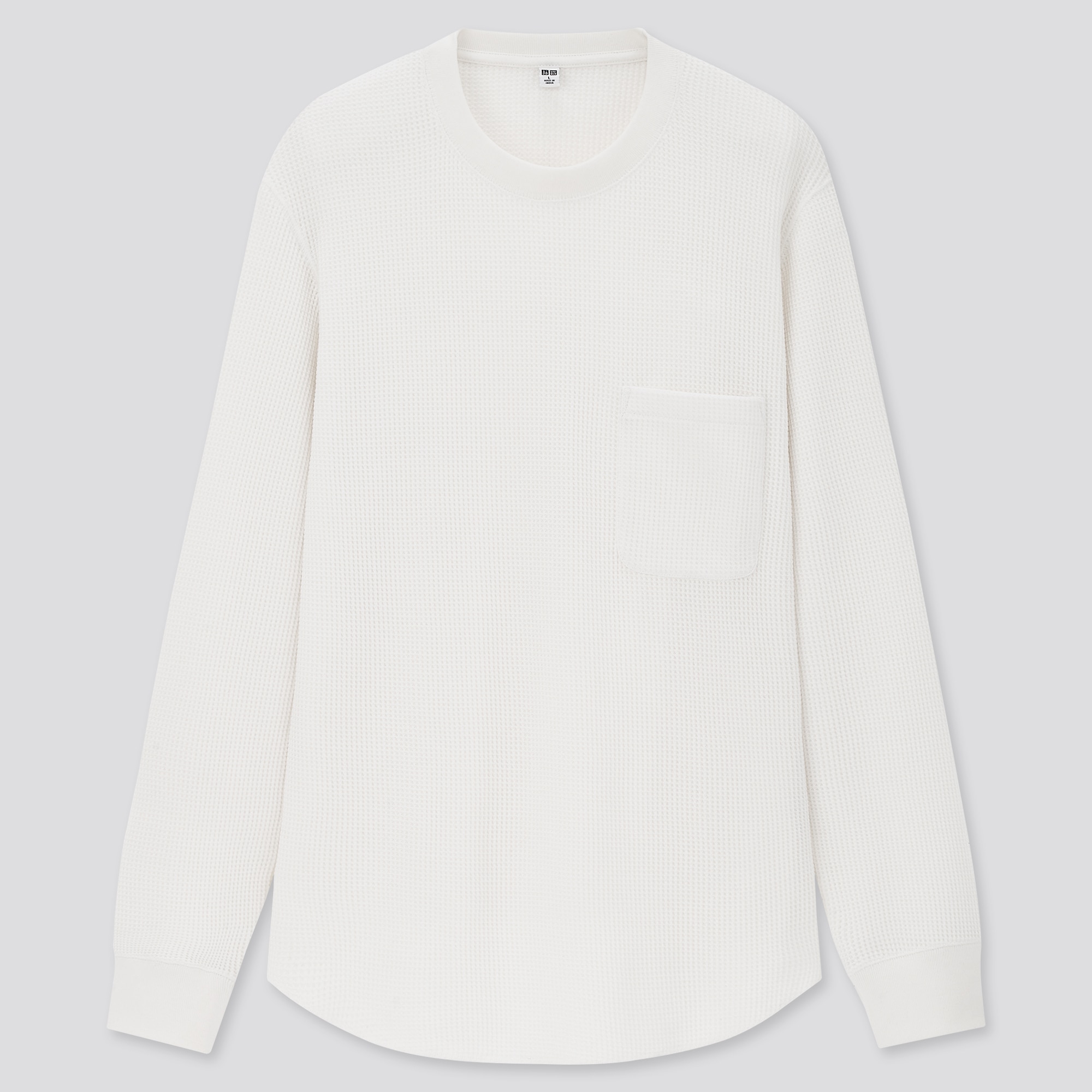 uniqlo waffle shirt mens