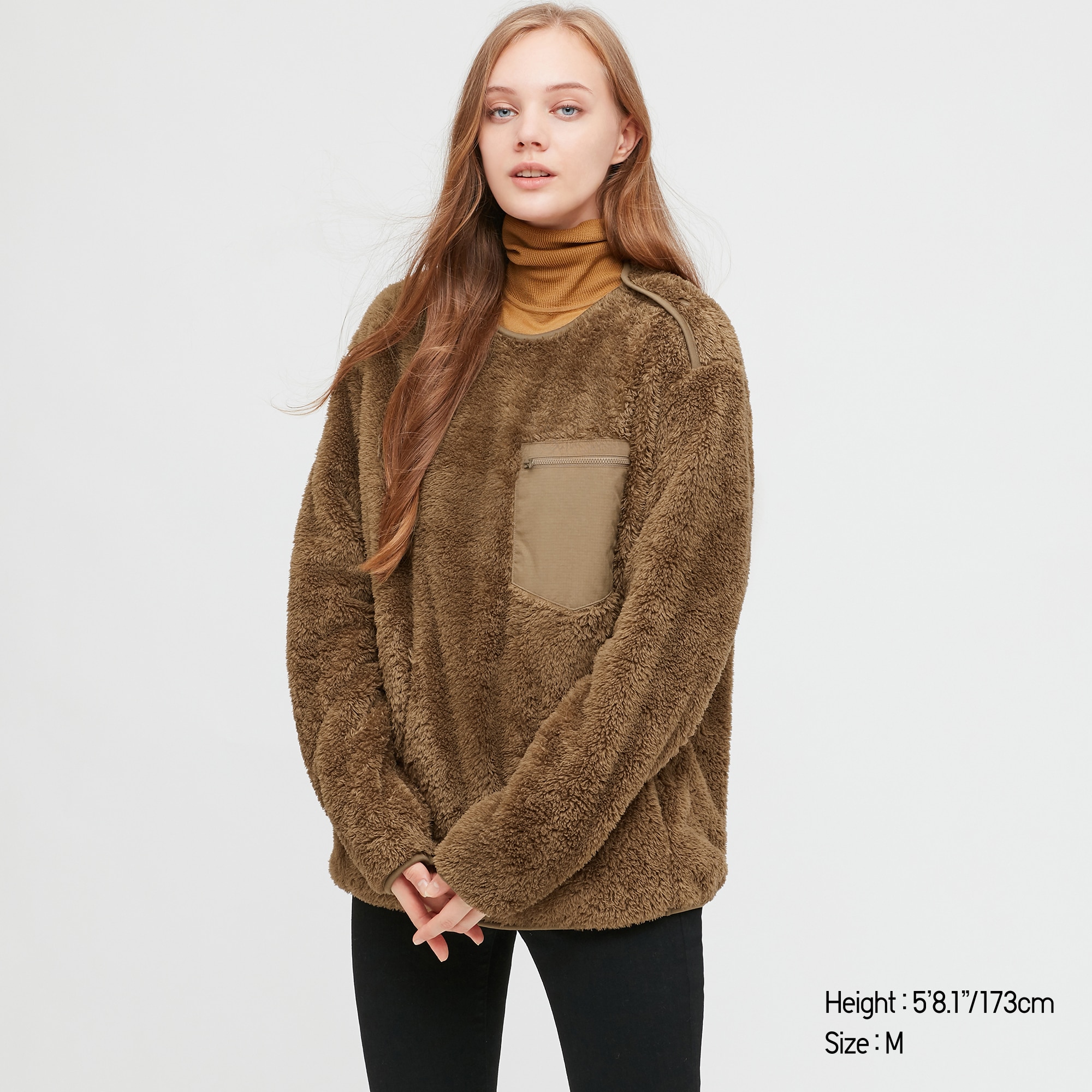 pullover fluffy fleece