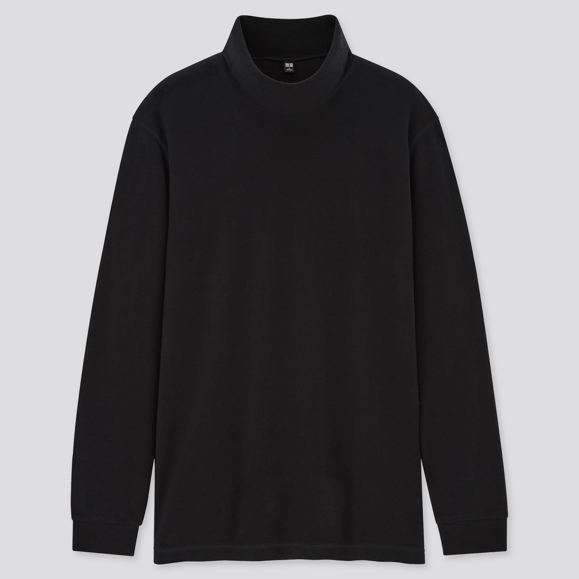 Mens fleece hot sale mock turtleneck