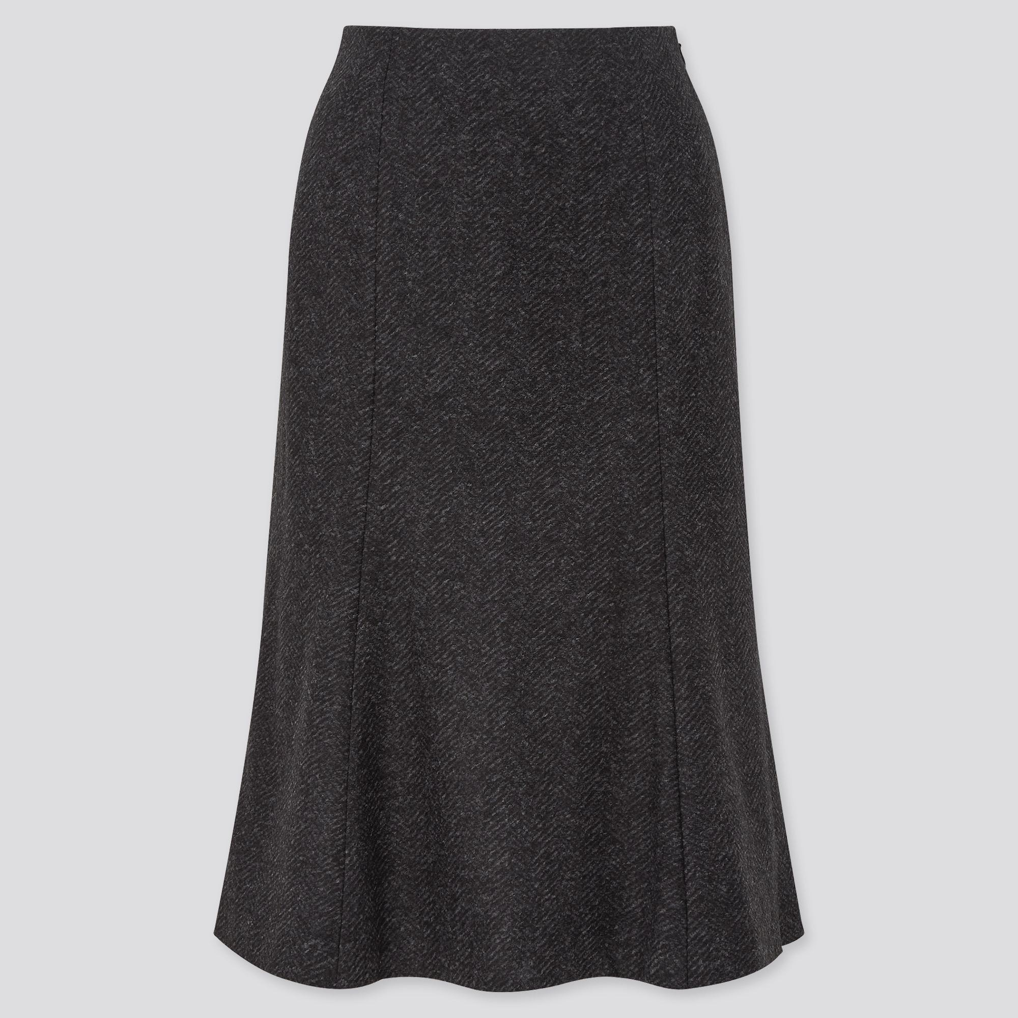 gray flare skirt