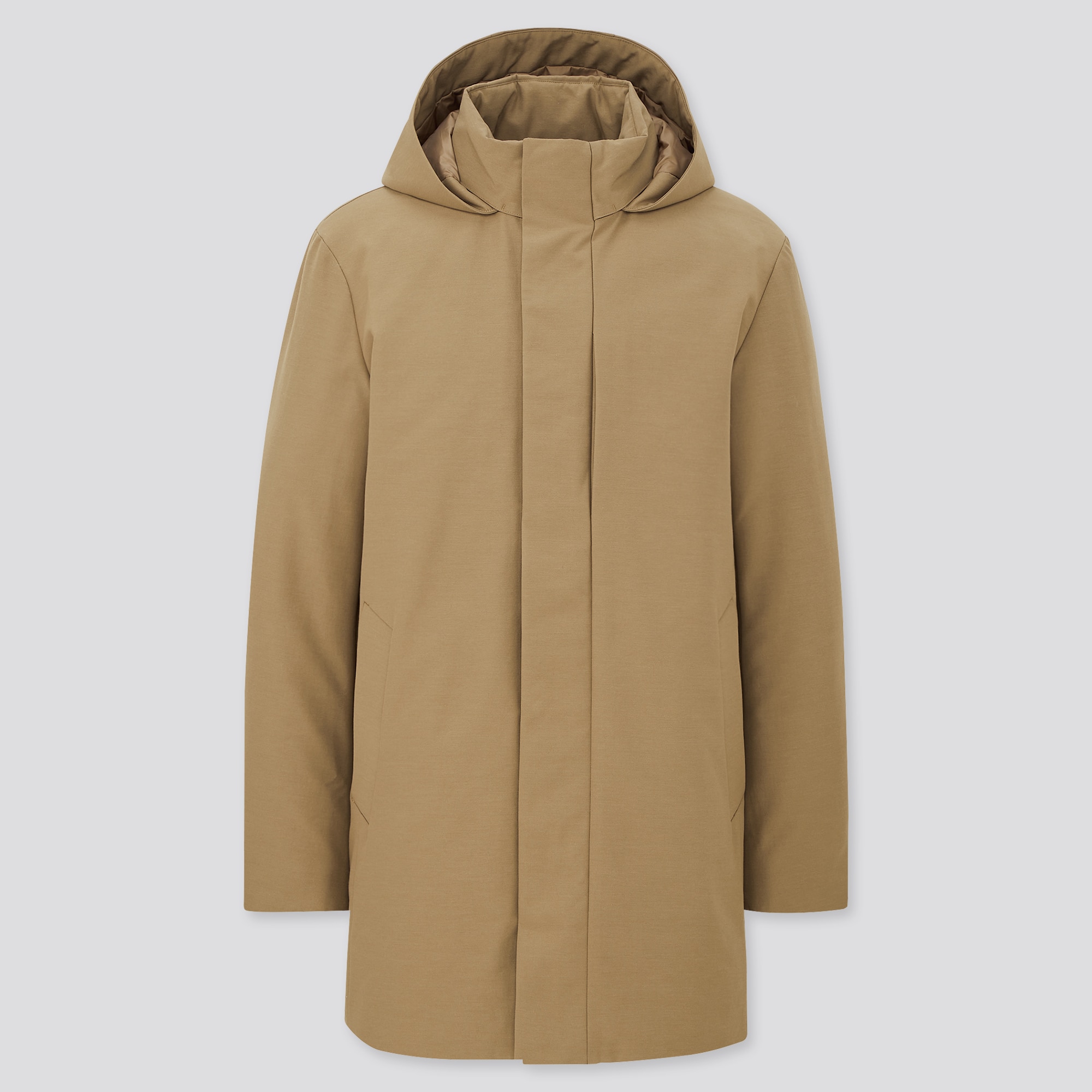 beige down coat