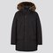 Men Ultra Warm Down Coat, Black, Small