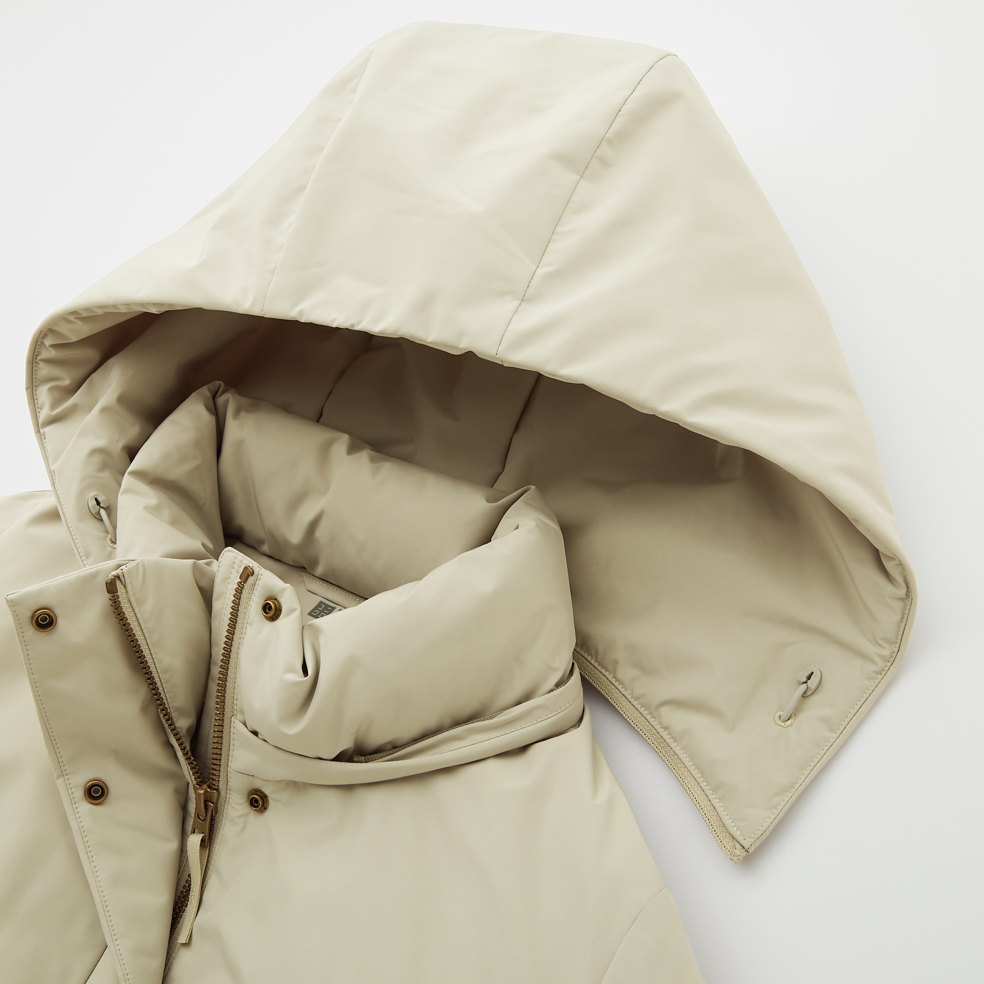 Women Hybrid Down Hooded Coat