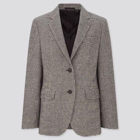Women Houndstooth Tweed Jacket | UNIQLO UK