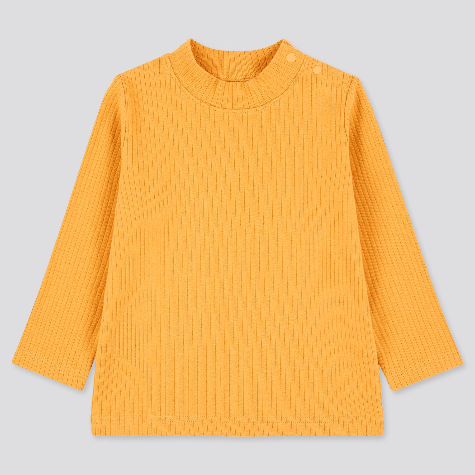 high neck t shirt yellow