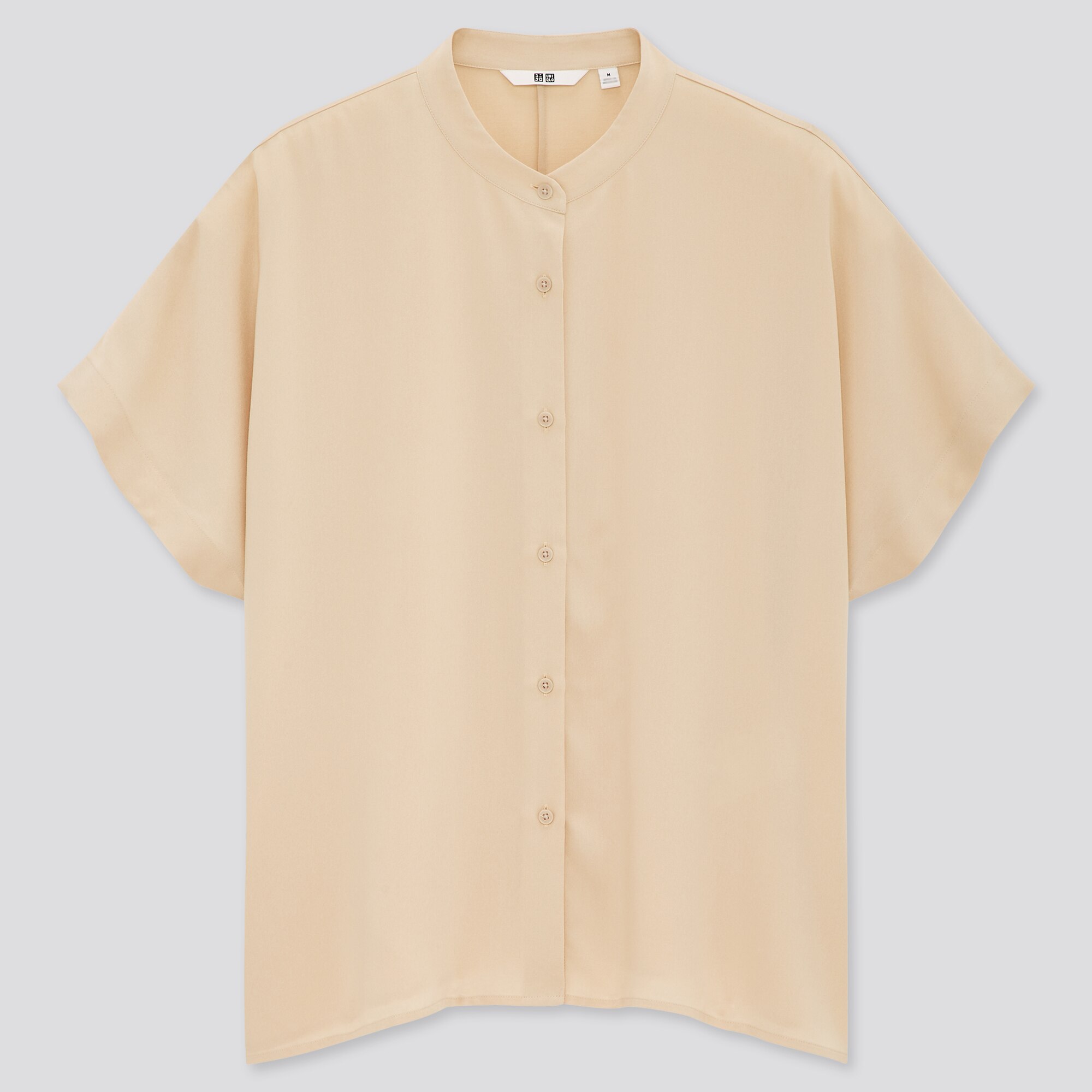 WOMEN RAYON SHORTSLEEVE BLOUSE UNIQLO US