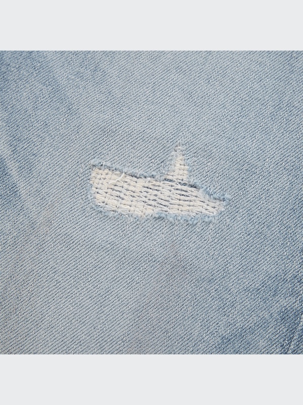 Distressed Slim-Fit Jeans