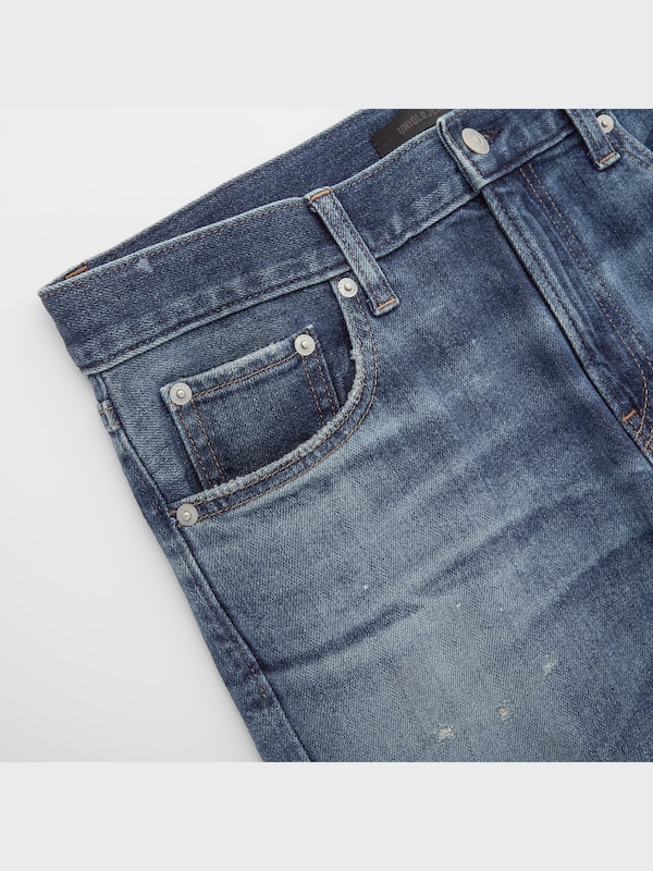 Distressed Slim-Fit Jeans