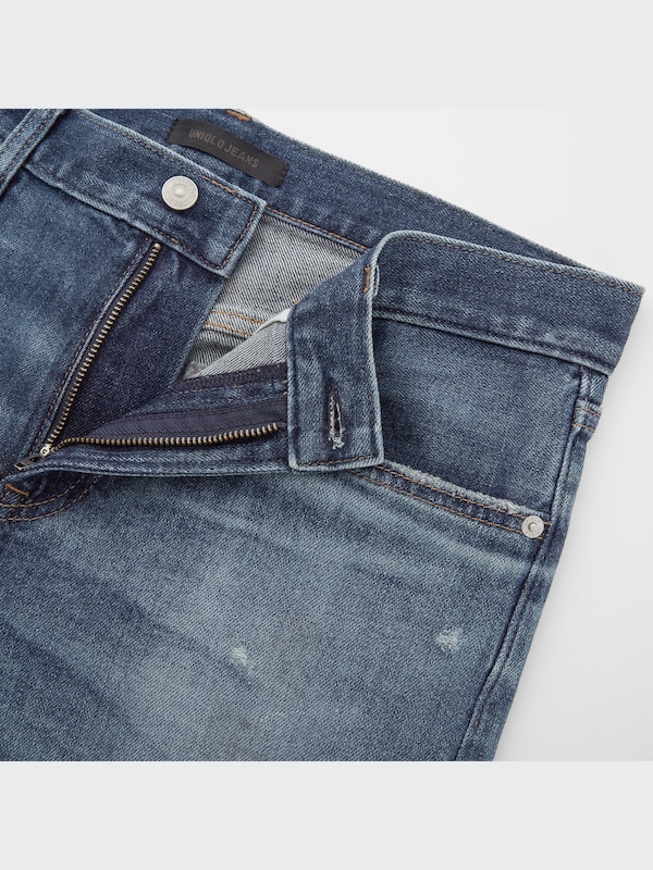Distressed Slim-Fit Jeans