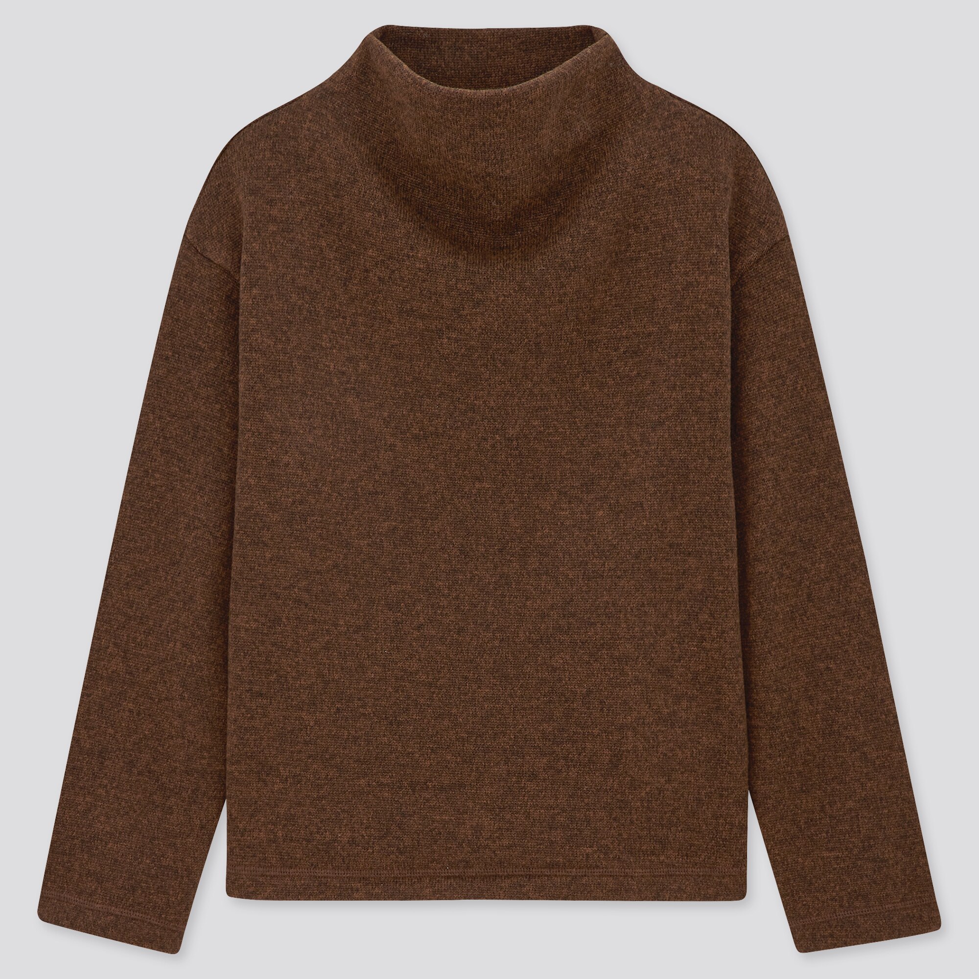 WOMEN'S KNITTED FLEECE MOCK NECK 