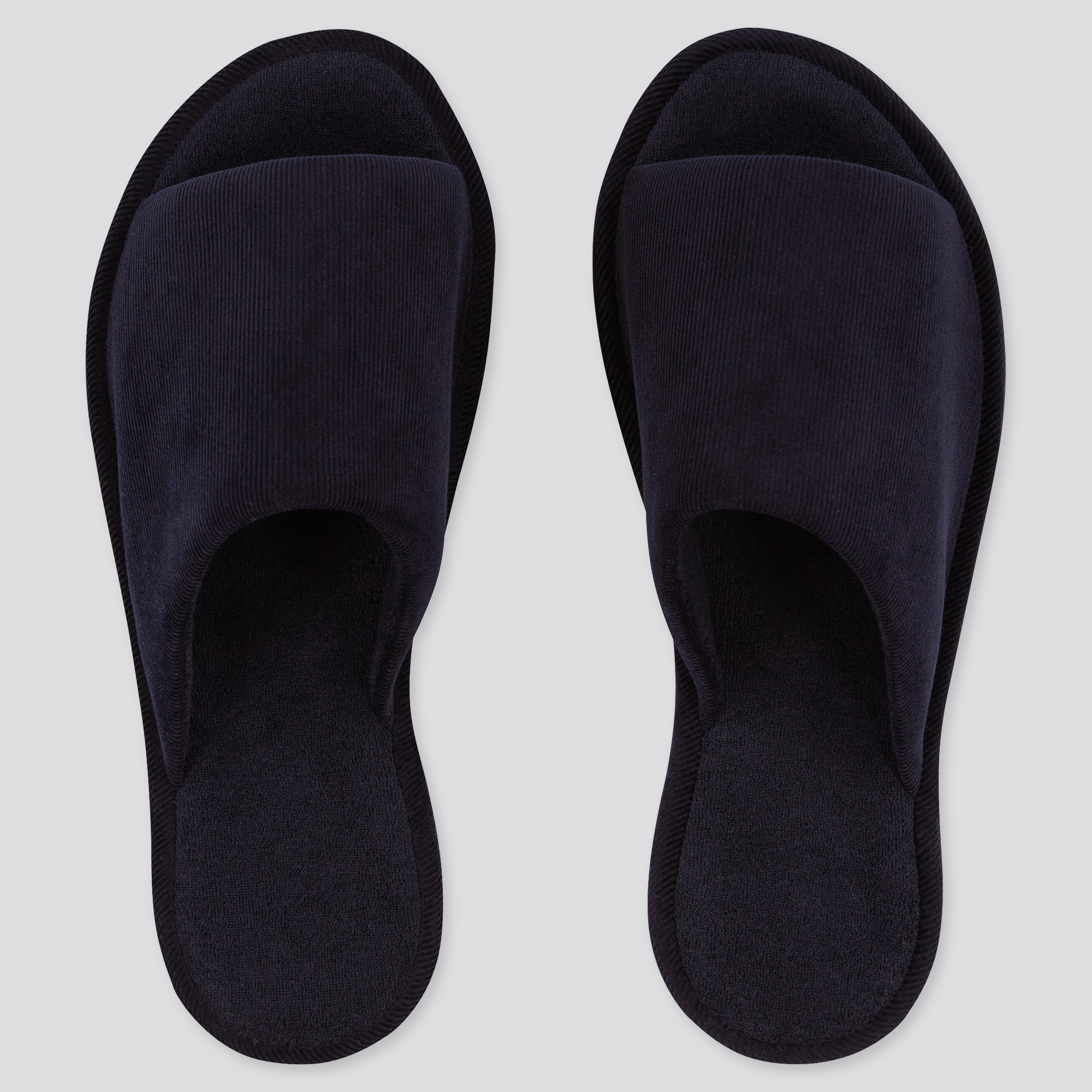 UNIQLO Open Toe Waffle Slippers Rubber Sole StyleHint