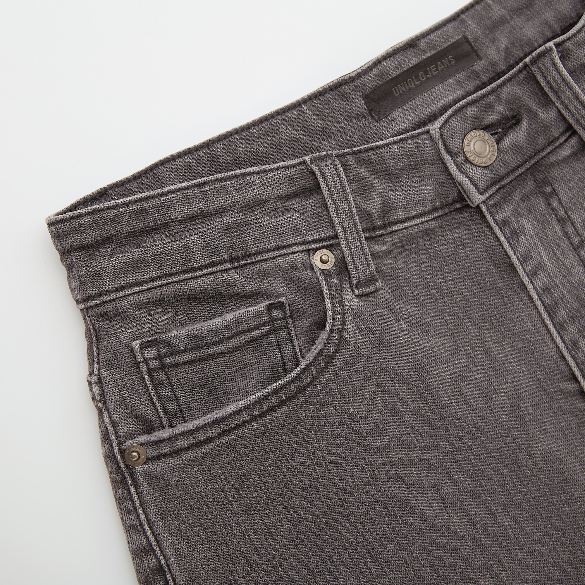 uniqlo high rise wide cropped jeans