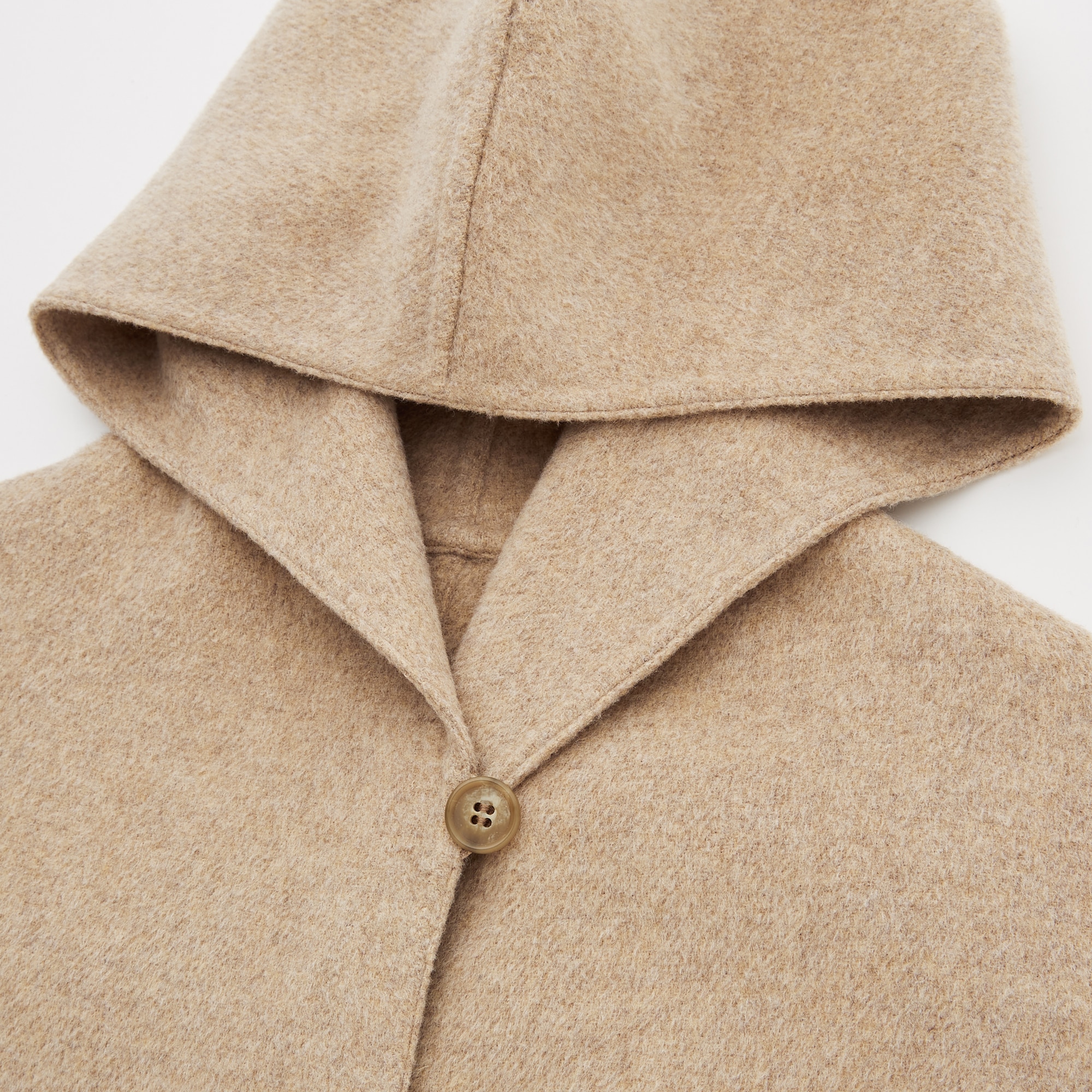 women double face hooded coat uniqlo