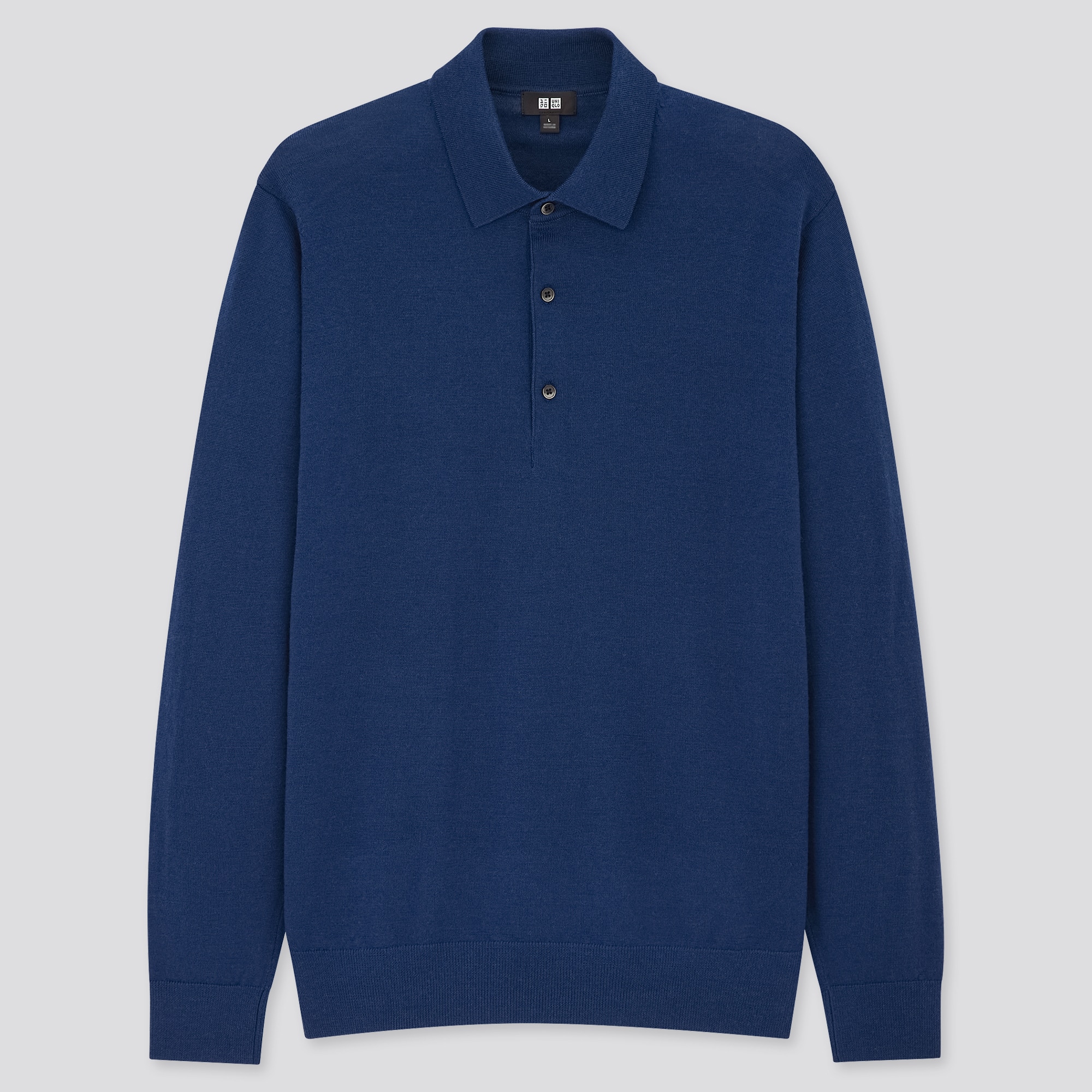 fine knit polo shirt