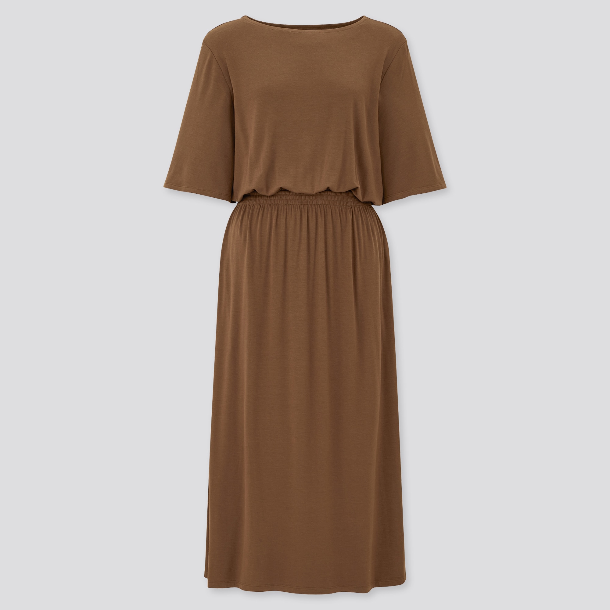 brown jersey dress