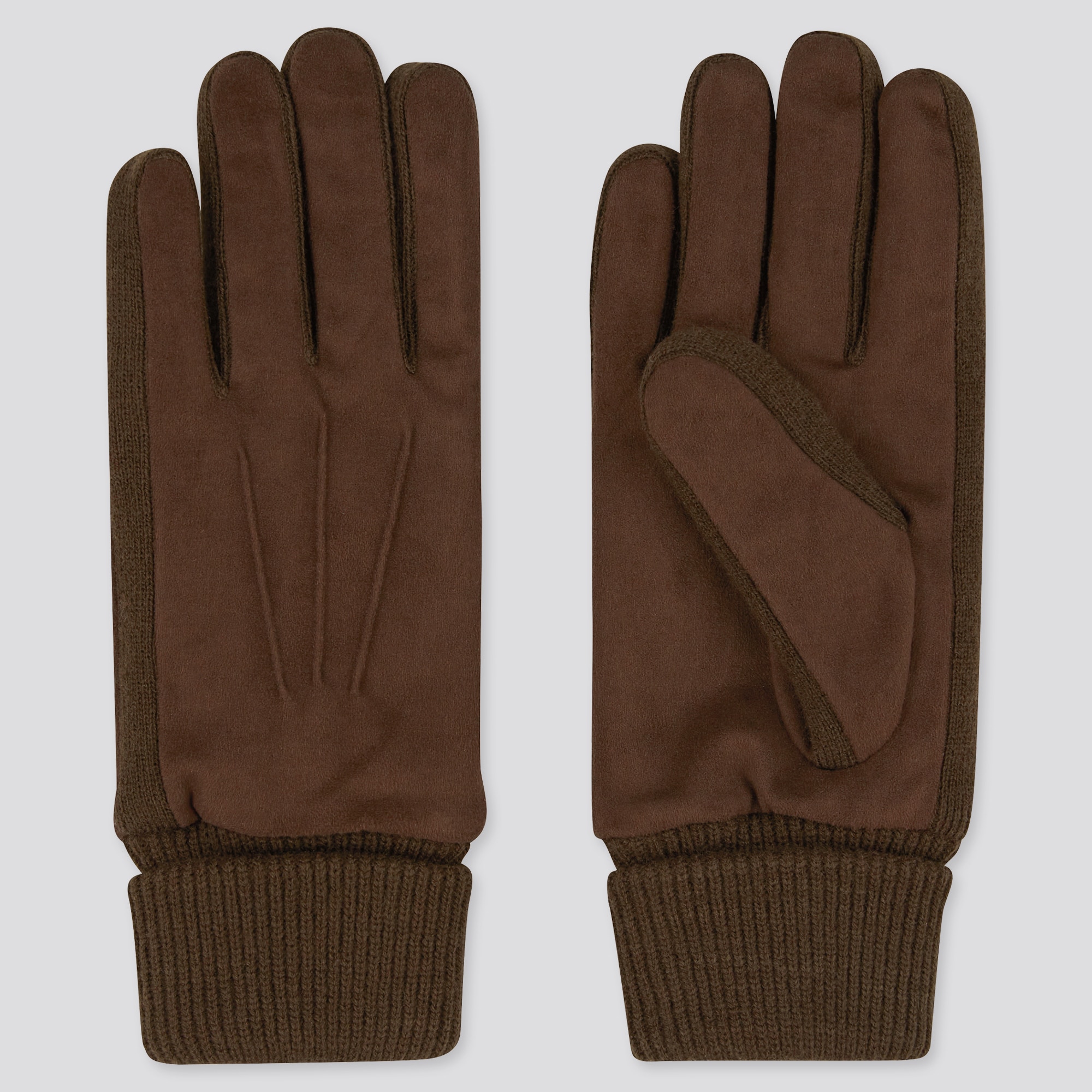 MEN HEATTECHLINED FAUX SUEDE GLOVES UNIQLO US