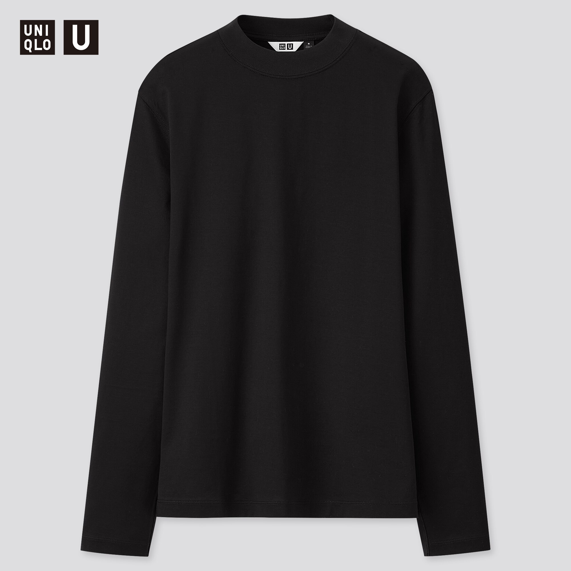 Download WOMEN U MERCERIZED COTTON MOCK NECK LONG-SLEEVE T-SHIRT ...