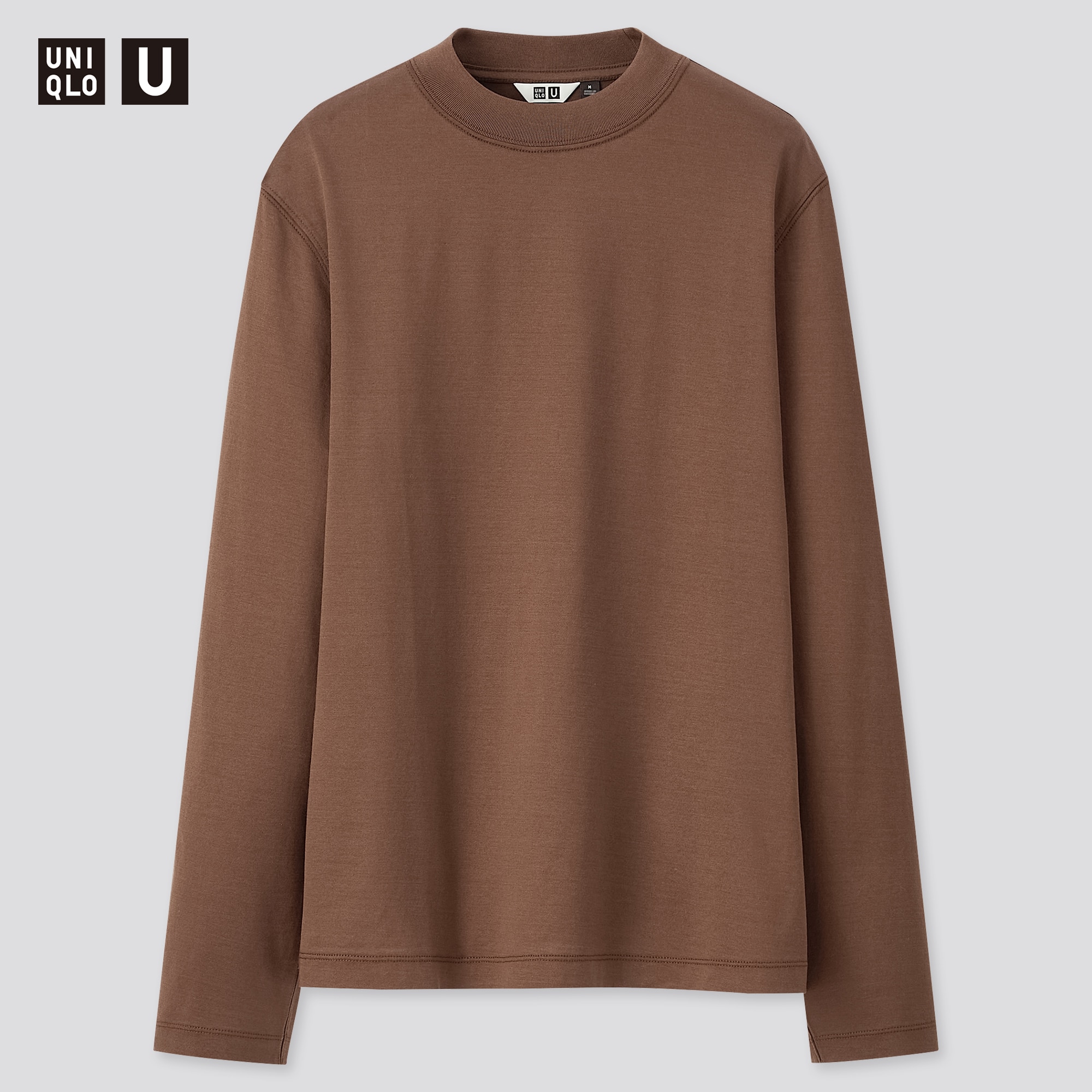 Download WOMEN U MERCERIZED COTTON MOCK NECK LONG-SLEEVE T-SHIRT ...