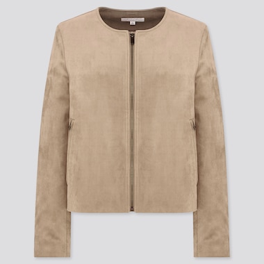 Women Collarless Jacket