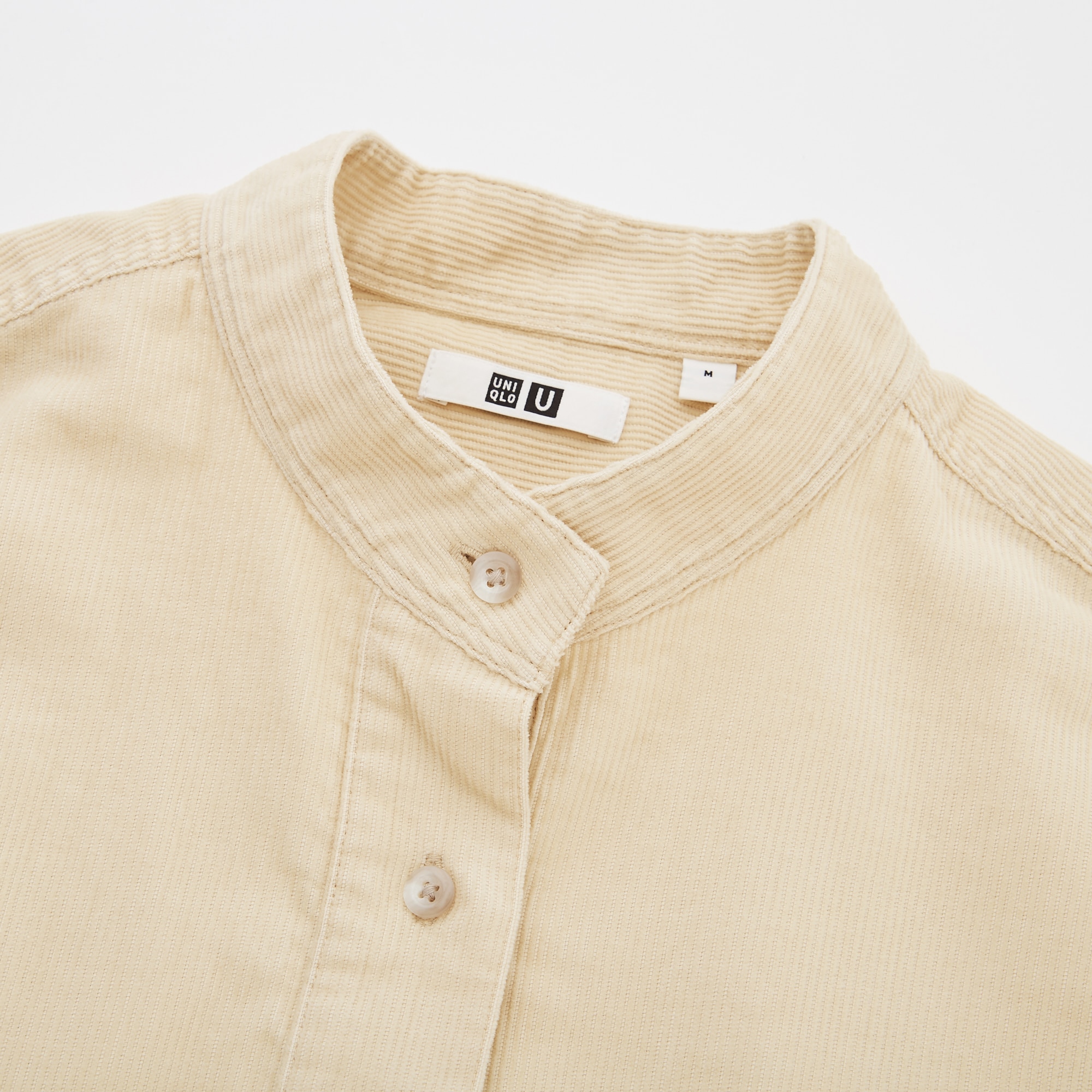 Women Uniqlo U Corduroy Stand Collar Long Sleeved Dress UNIQLO UK