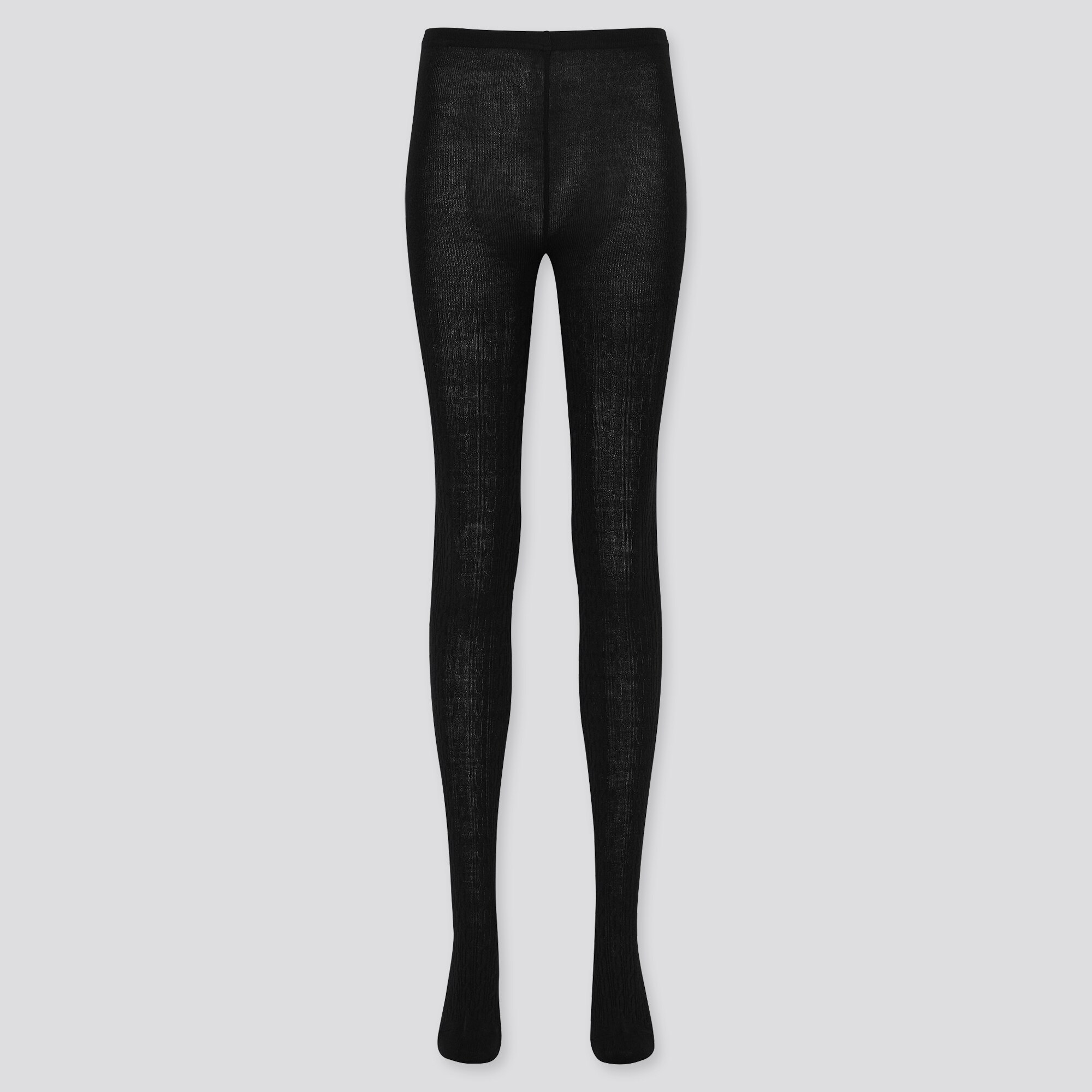 Women HEATTECH Cable Knit Thermal Tights