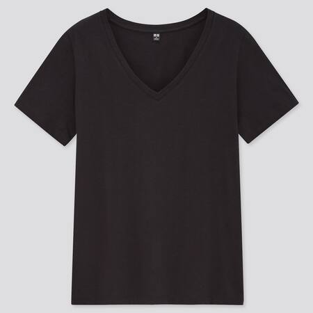 Damen T-Shirt mit V-Ausschnitt aus 100% SUPIMA BAUMWOLLE
