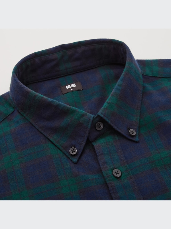 Flannel Plaid Long-Sleeve Shirt