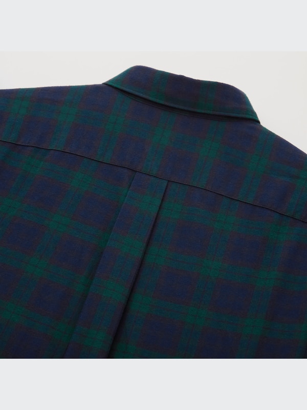 Flannel Plaid Long-Sleeve Shirt