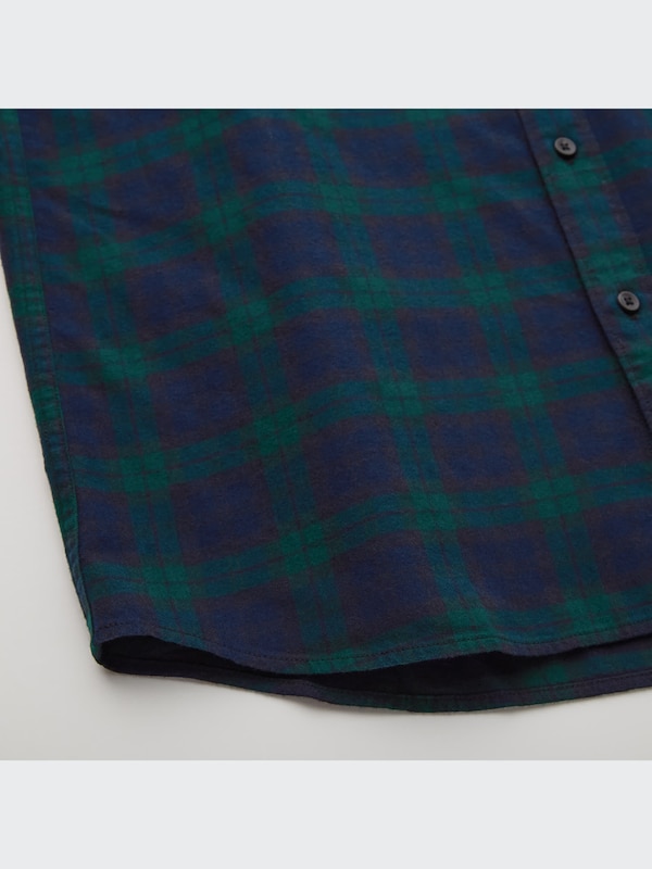 Flannel Plaid Long-Sleeve Shirt