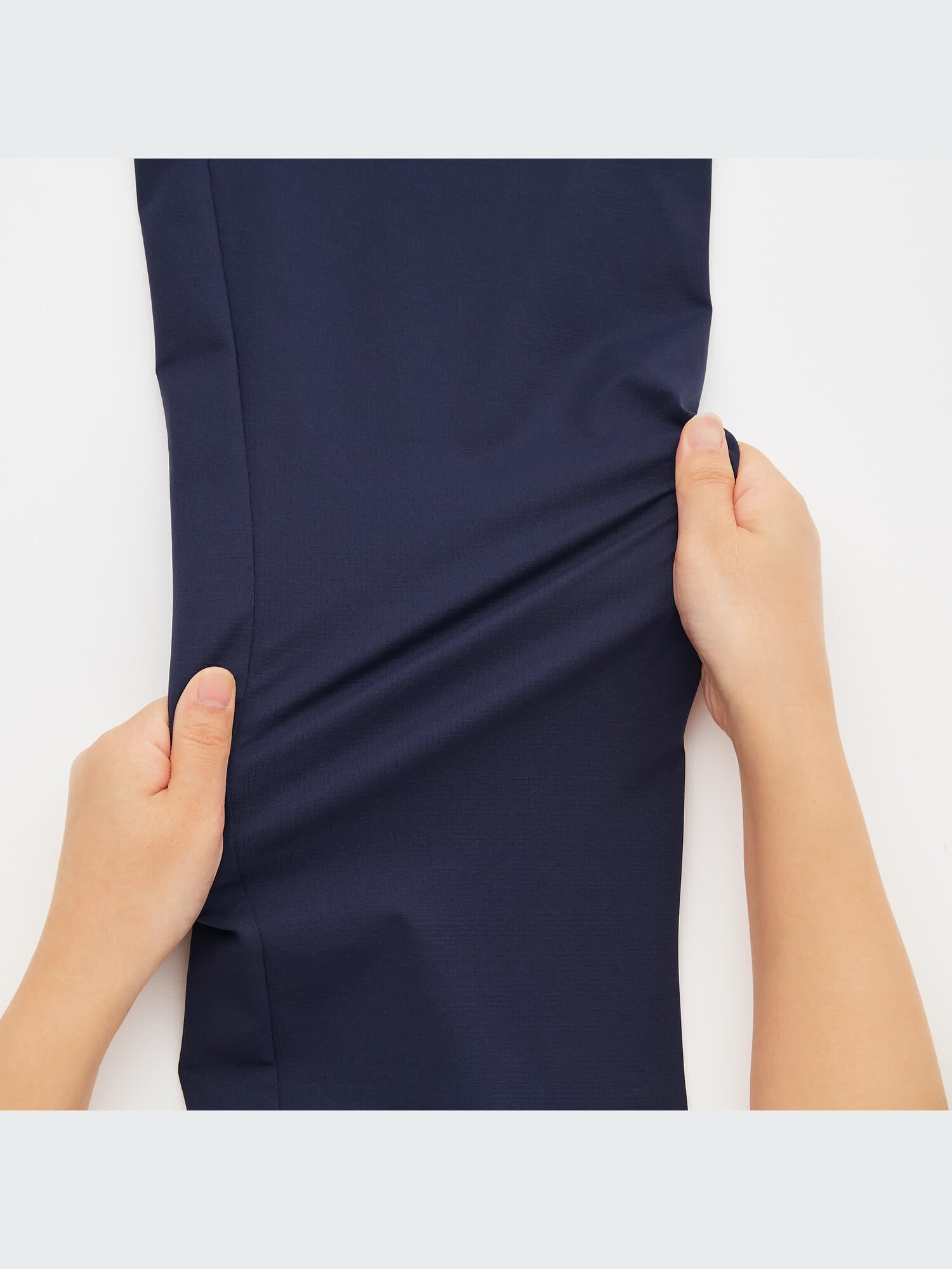 完売品　未使用　GYM STRETCH TAPERED PANTS - NAVY PE/RAYON GABARDINE STRETCH 2 TUCK TAPERED WIDE PANTS WITH A