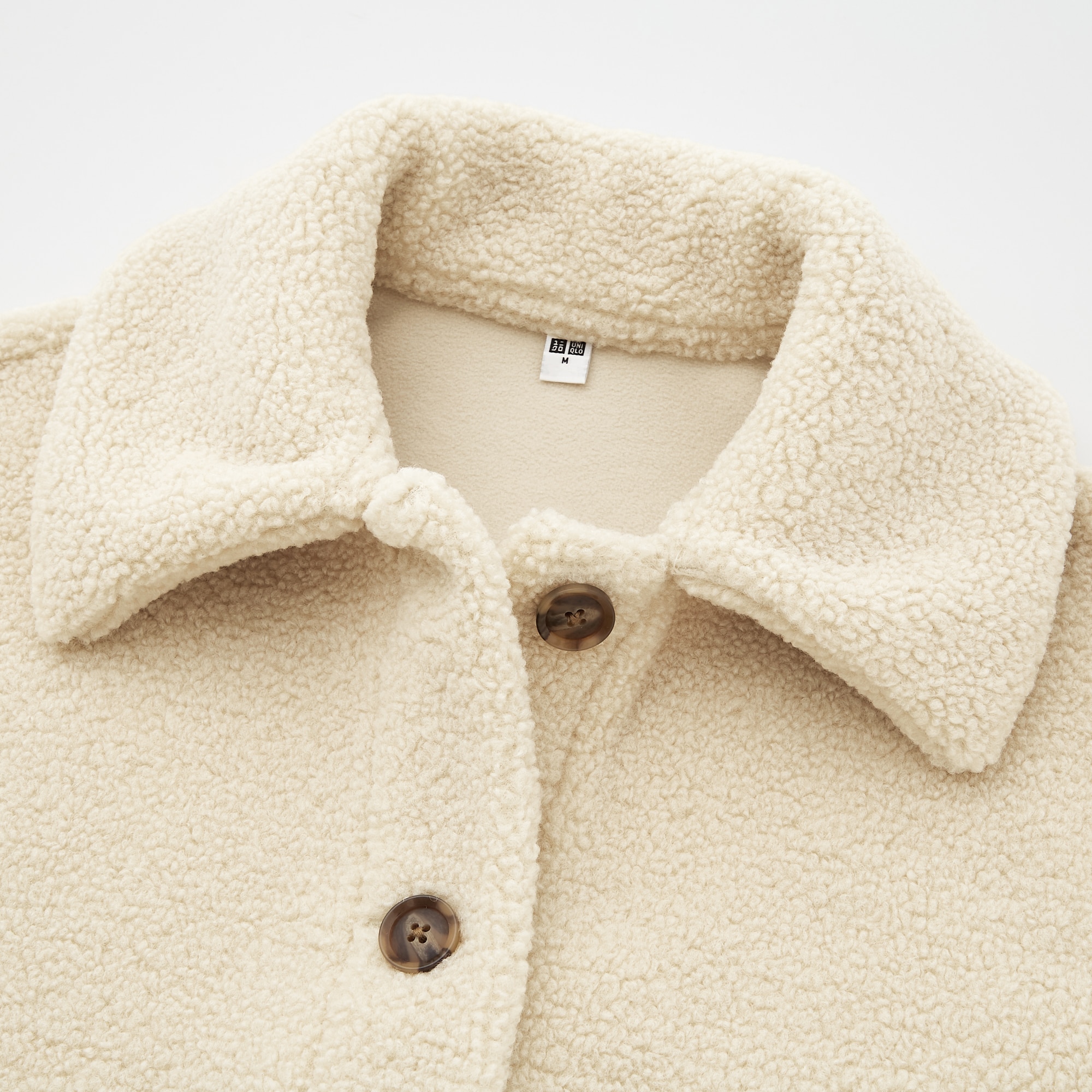 uniqlo u pile lined fleece short coat