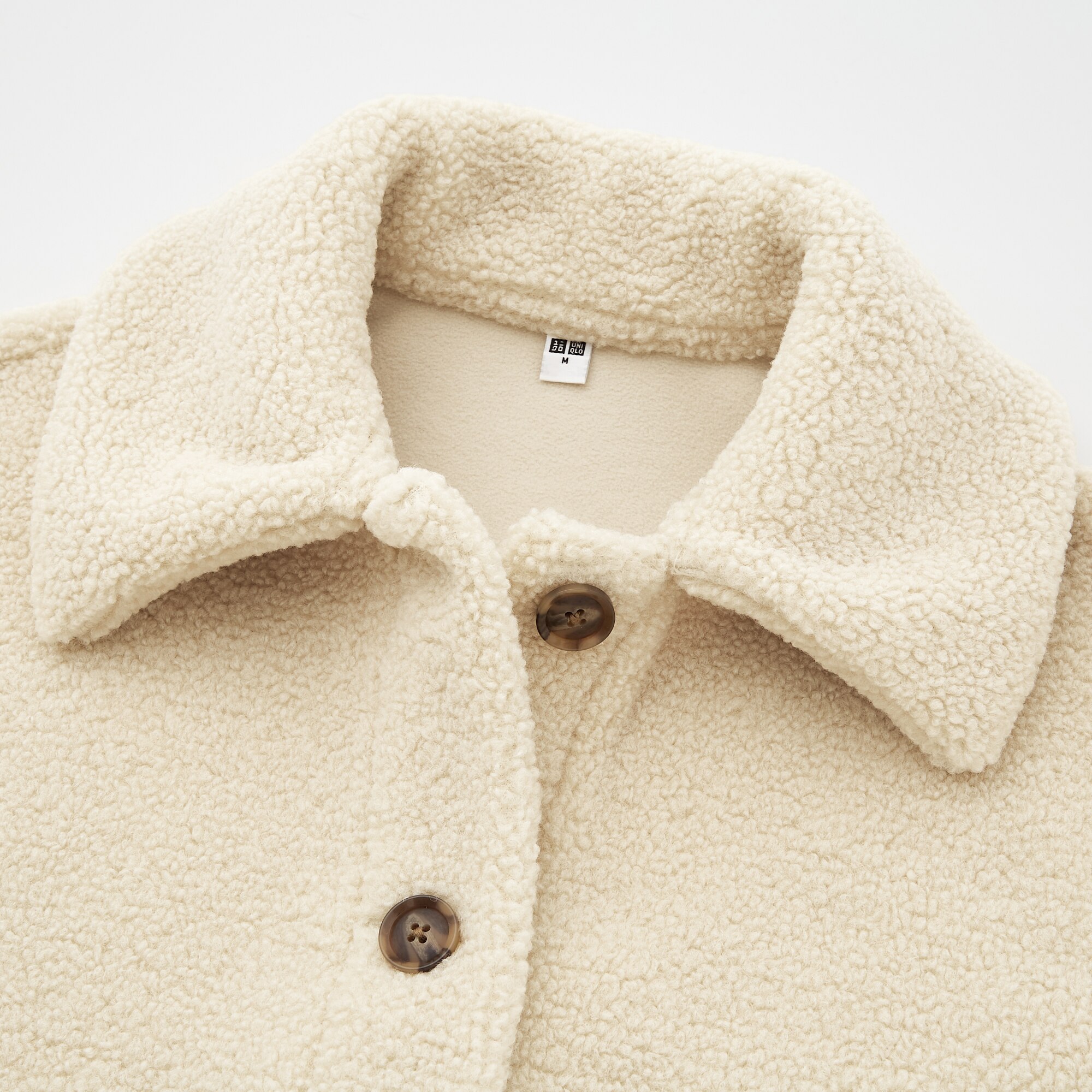 Women Fleece Collar Short Coat | UNIQLO UK