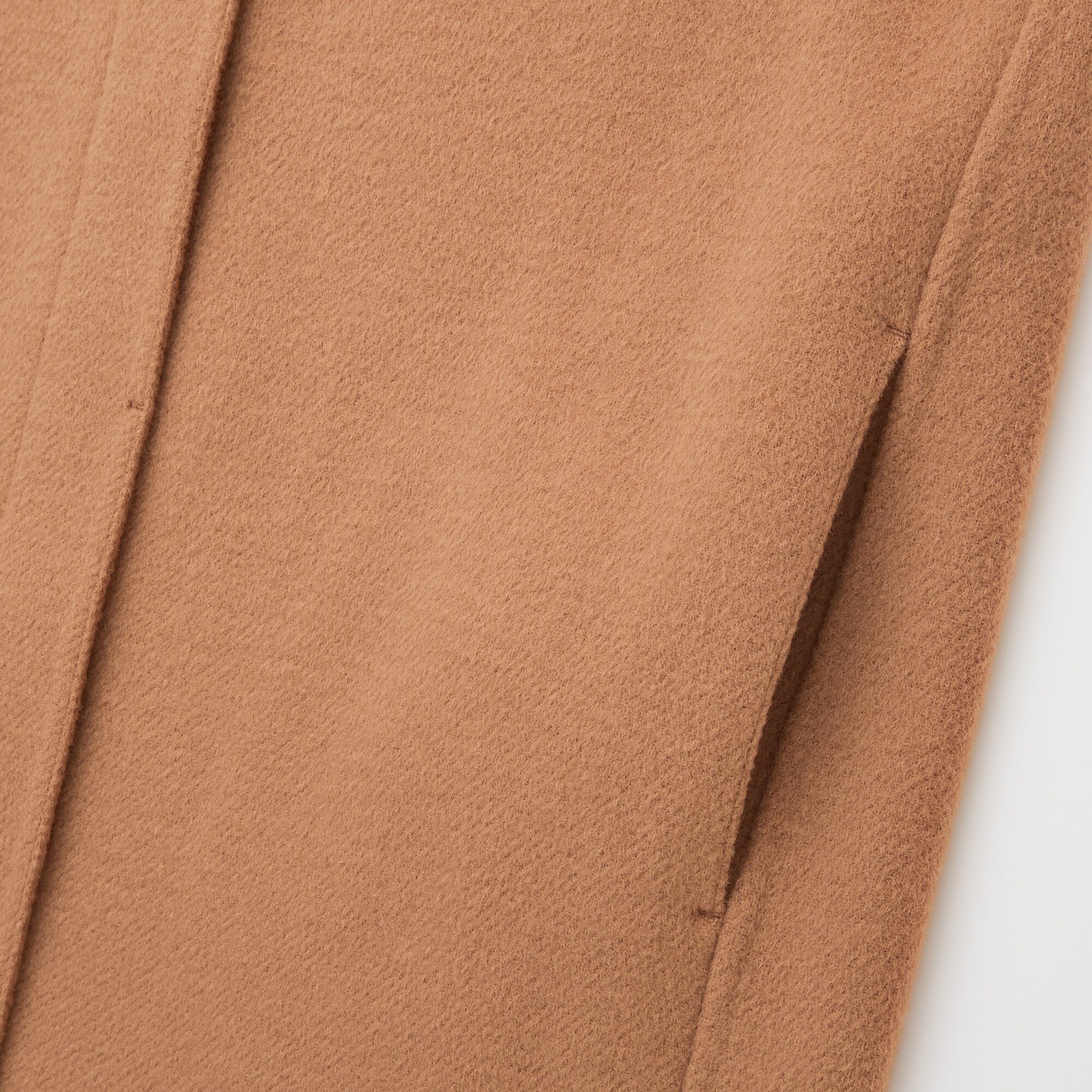 uniqlo double face collarless coat