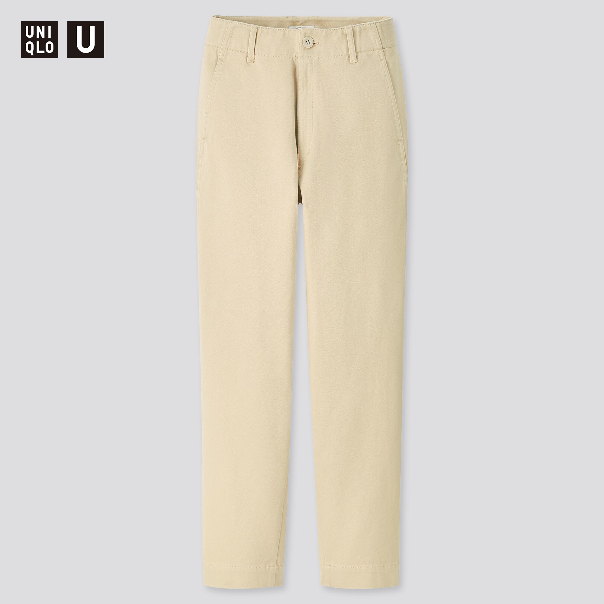 Women Uniqlo U Cotton Satin Wide Leg Tapered Fit Trousers | UNIQLO UK