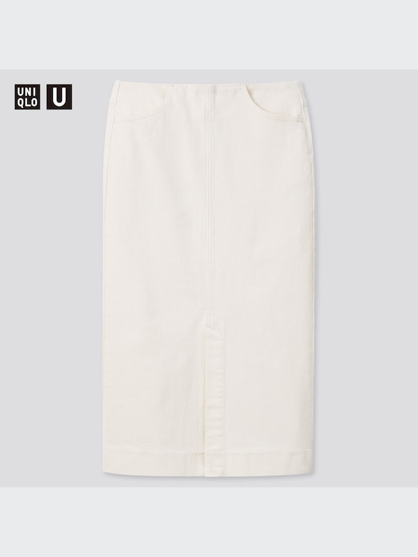 DENIM PENCIL LONG SKIRT