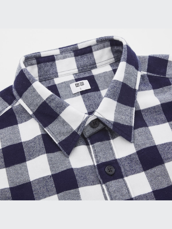 Flannel Plaid Long-Sleeve Shirt