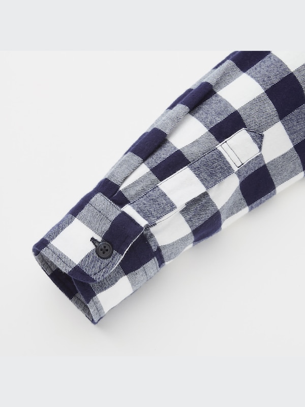 Flannel Plaid Long-Sleeve Shirt