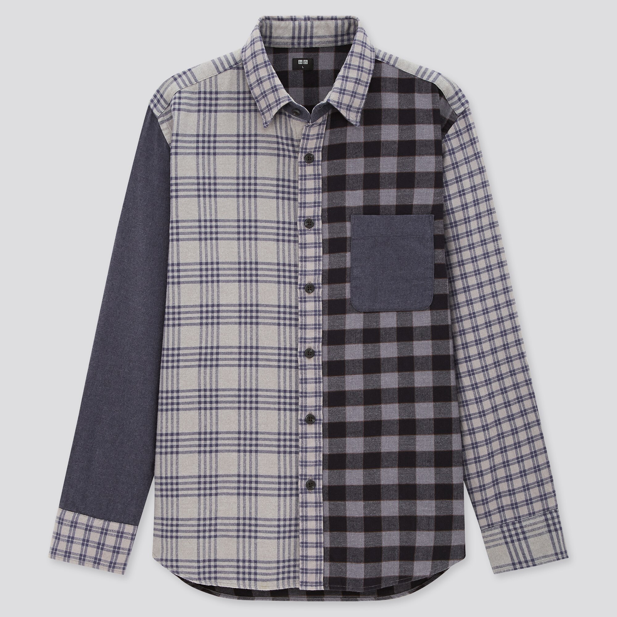 MEN'S FLANNEL CHECKED LONG SLEEVE SHIRT 