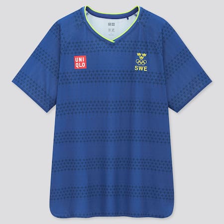 Women UNIQLO+ Sweden Olympic DRY-EX Soccer T-Shirt