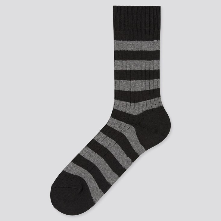 UNIQLO MEN FLEECE RIBBED STRIPED SOCKS StyleHint
