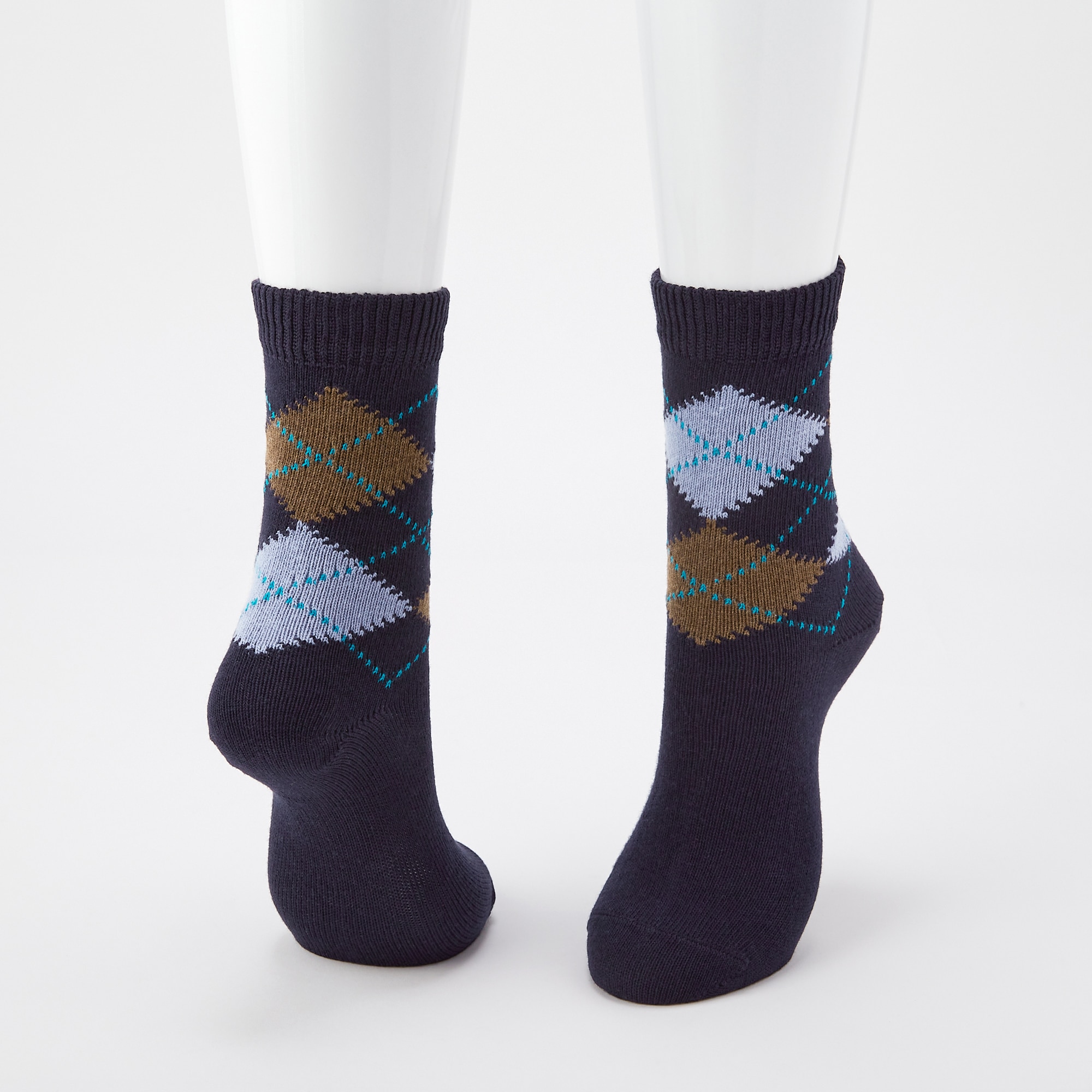 WOMEN ARGYLE SOCKS (3 PAIRS) UNIQLO US
