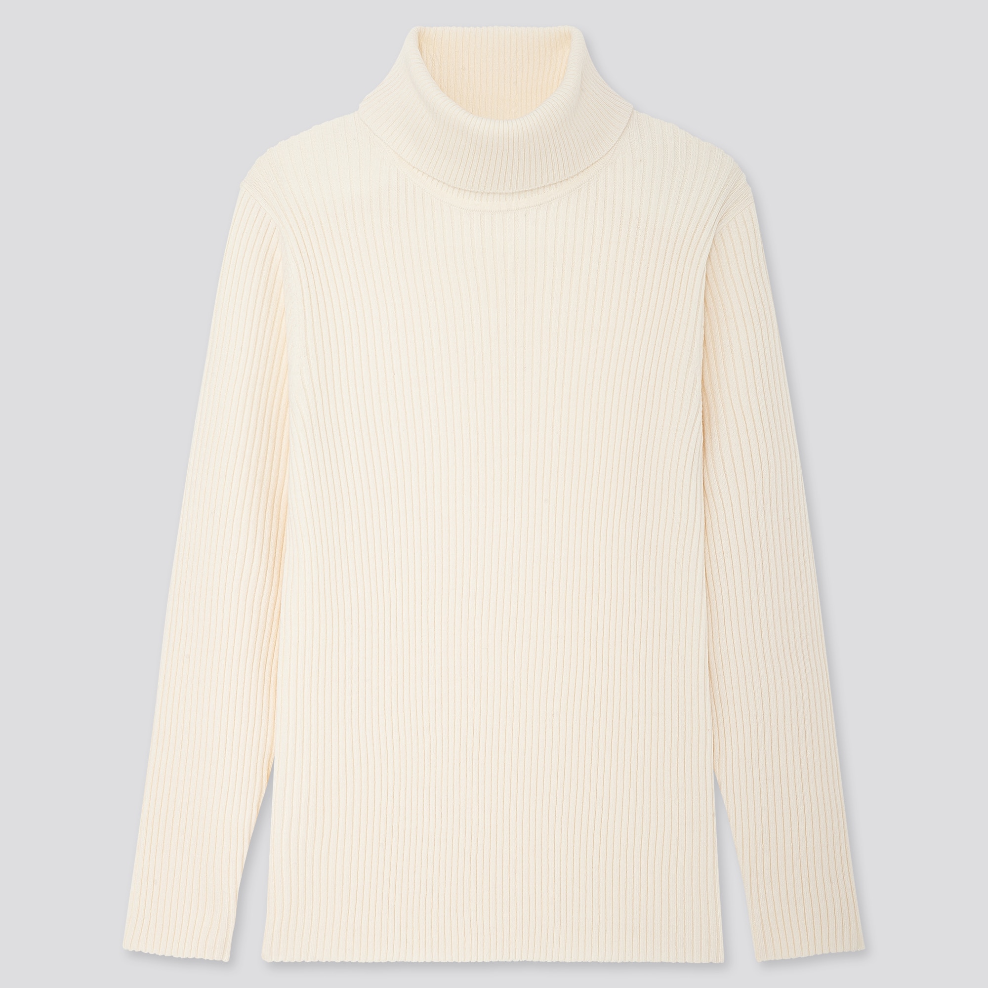 turtleneck ribbed sweater