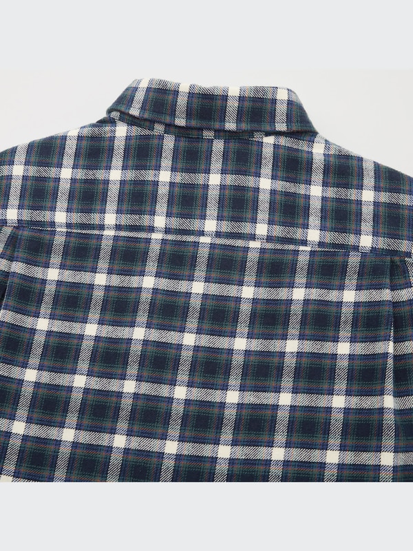 Flannel Checked Long Sleeve Shirt