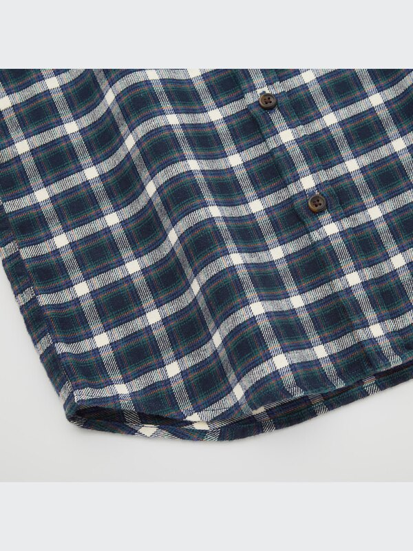 Flannel Checked Long Sleeve Shirt