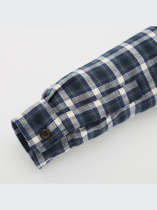 Flannel Checked Long Sleeve Shirt