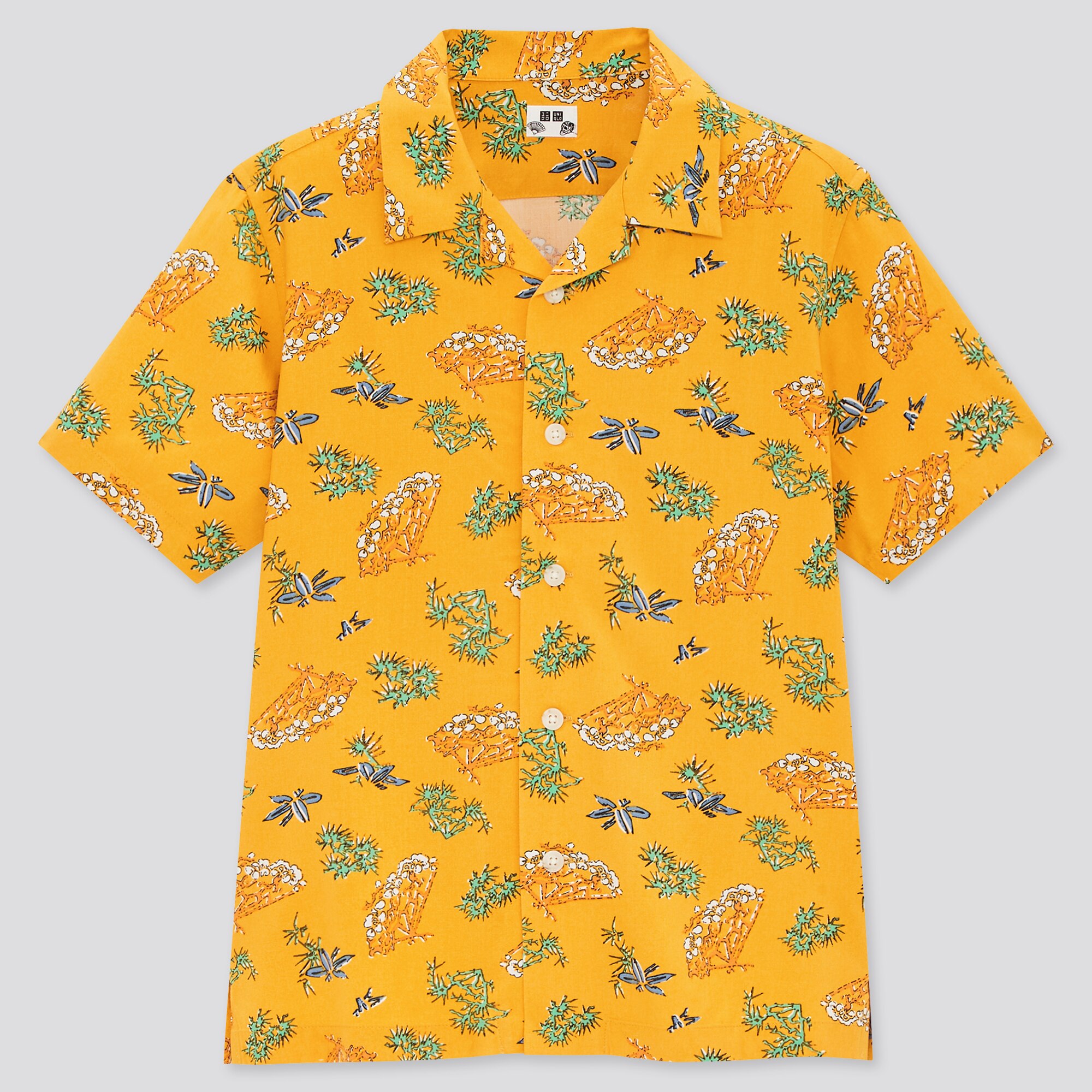 Kids Engimono Open Collar Short Sleeve Shirt Uniqlo Us