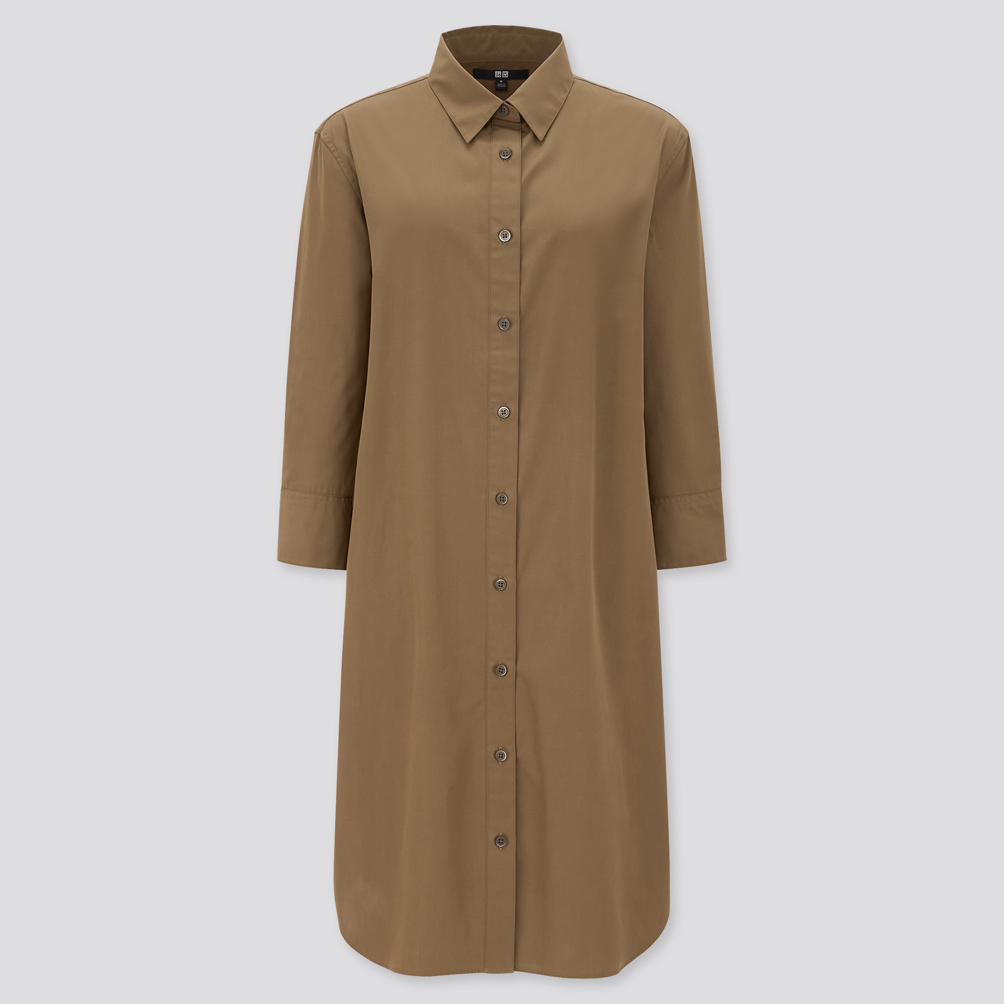 cotton shirt dress with pockets